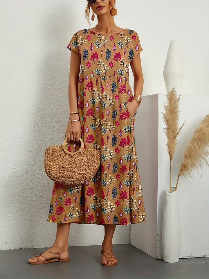 Talinora – Vestido Boho Sem Esforço