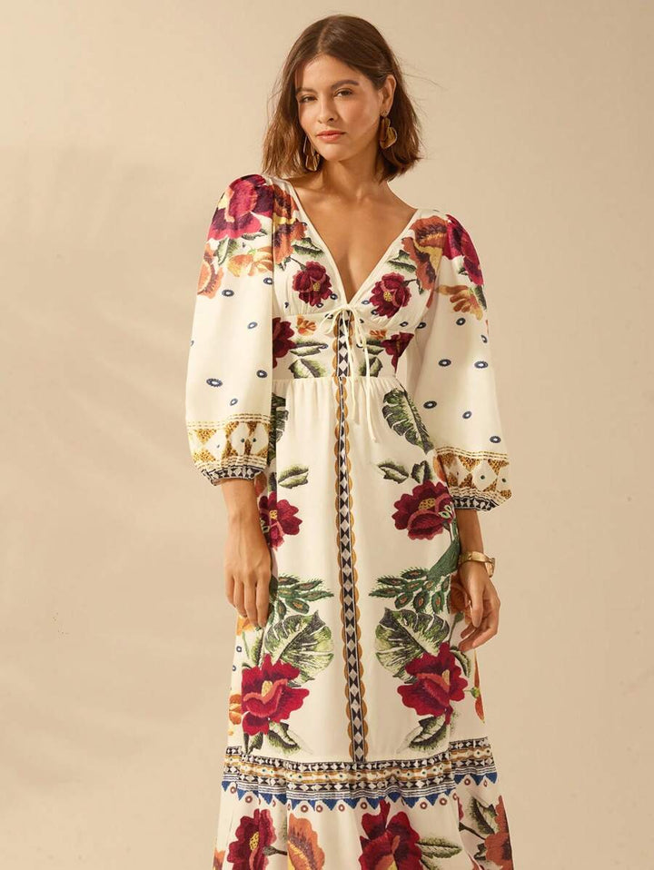 Caromira - Vestido Floral de Festa