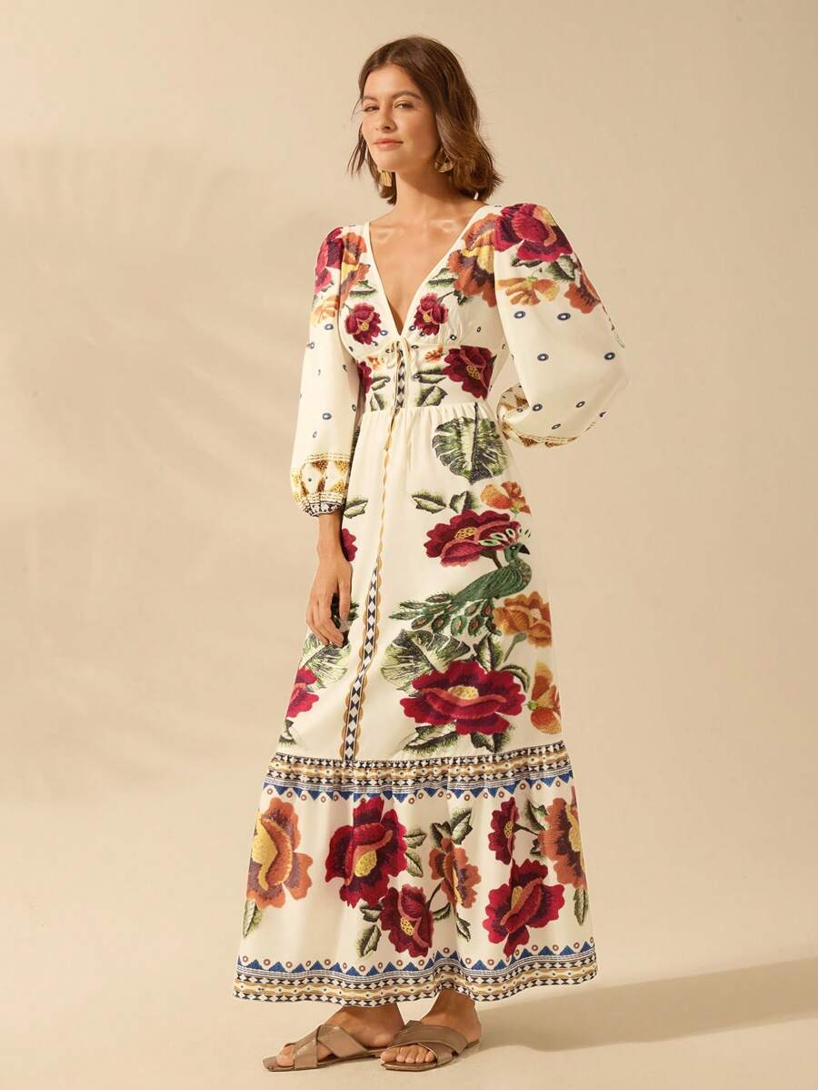 Caromira - Vestido Floral de Festa