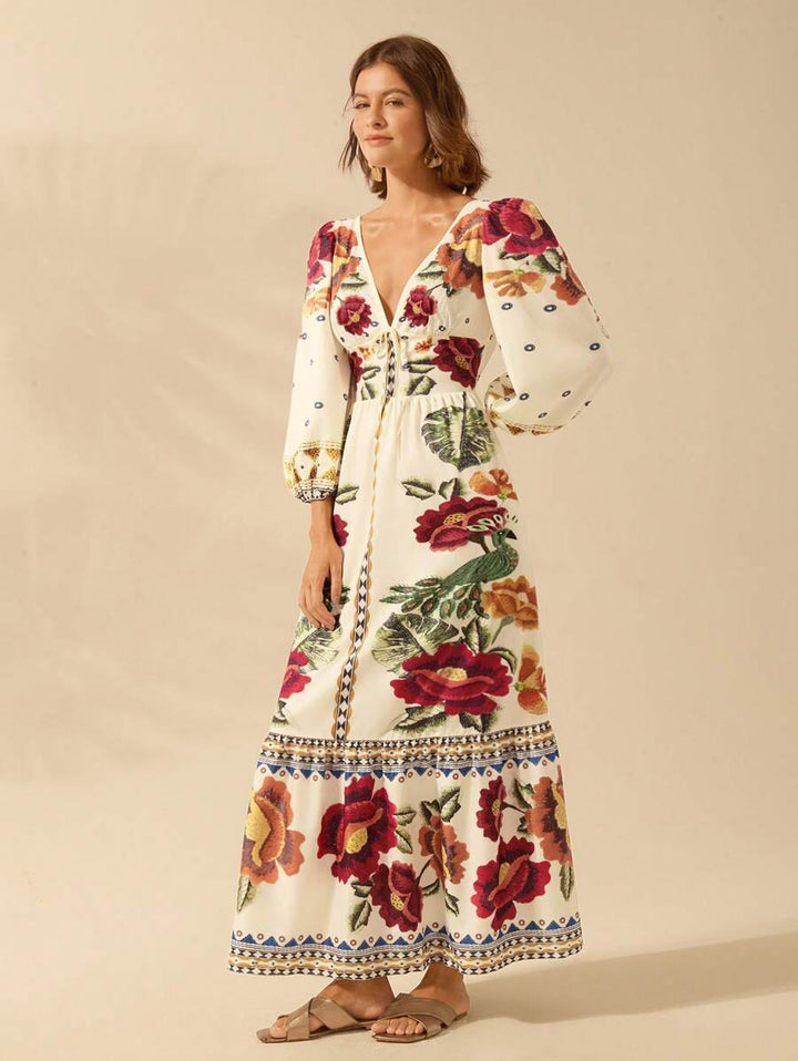 Caromira - Vestido Floral de Festa