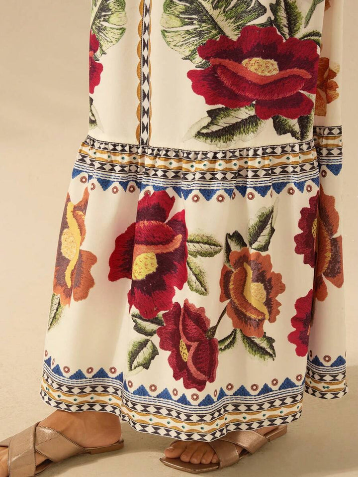 Caromira - Vestido Floral de Festa