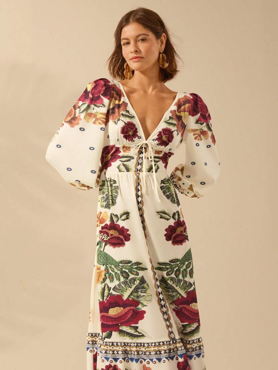 Caromira - Vestido Floral de Festa