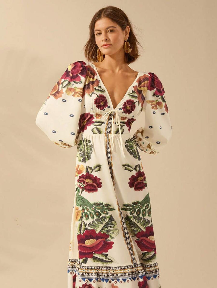 Caromira - Vestido Floral de Festa