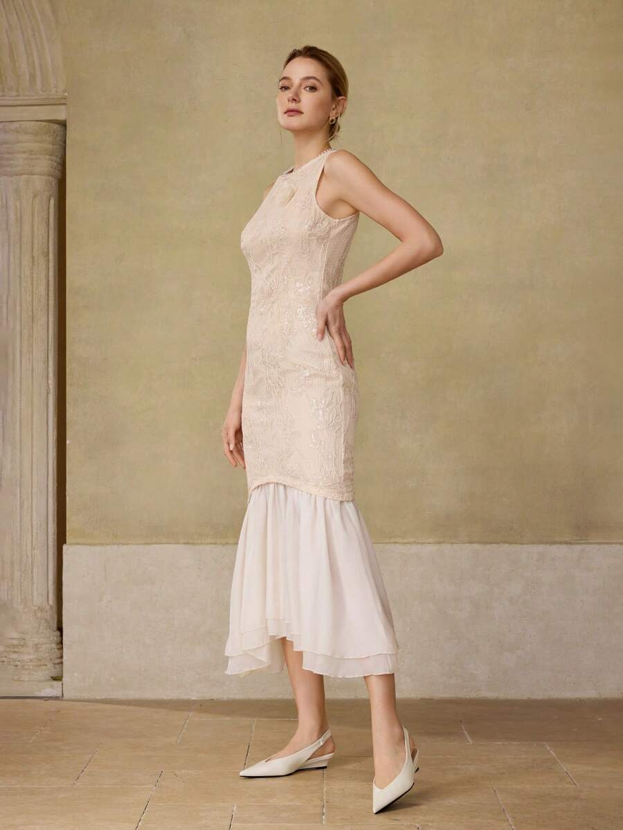 Javenilda - Chiques Sapatos de Salto Alto com Tira no Costas