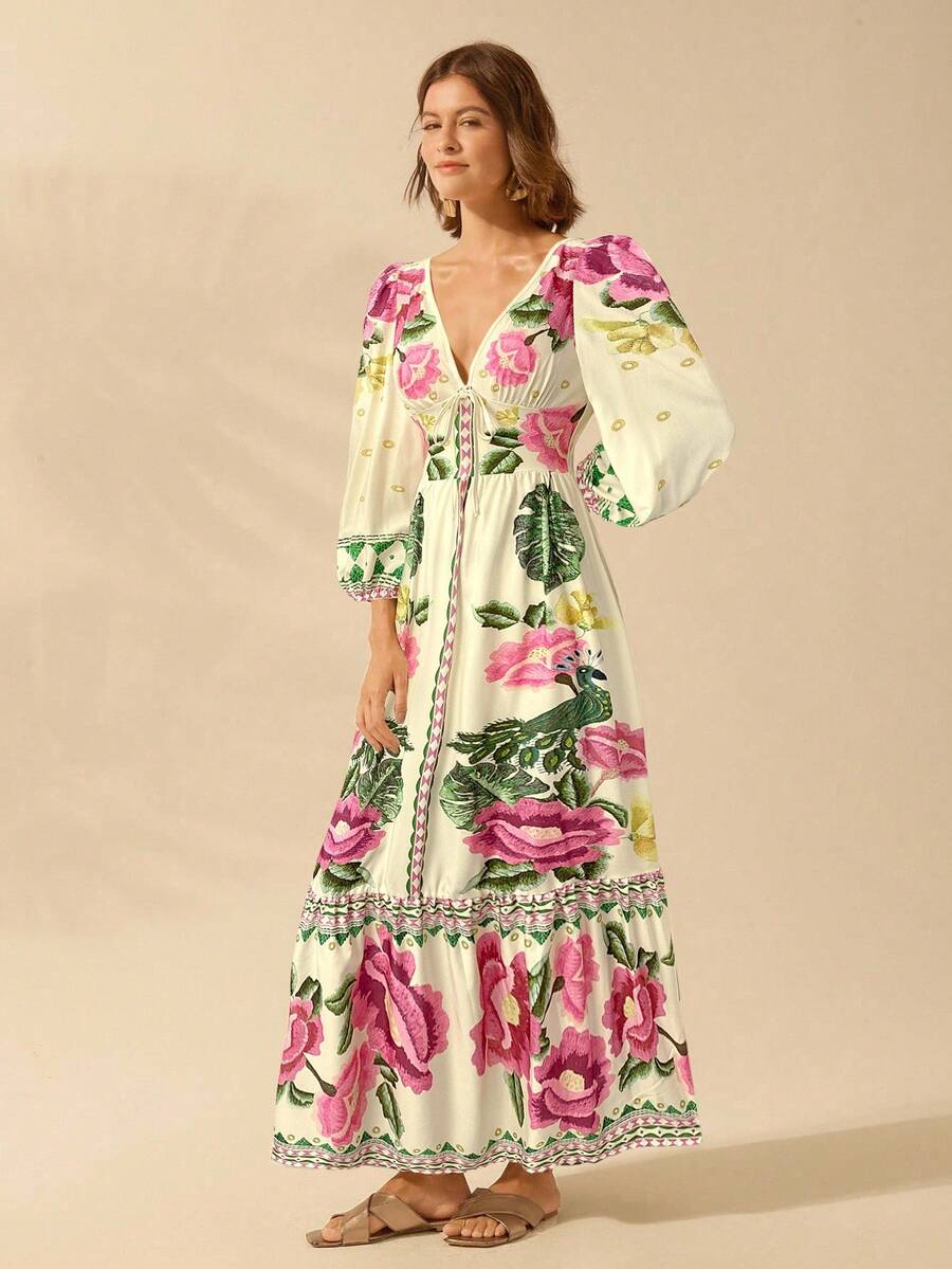 Caromira - Vestido Floral de Festa