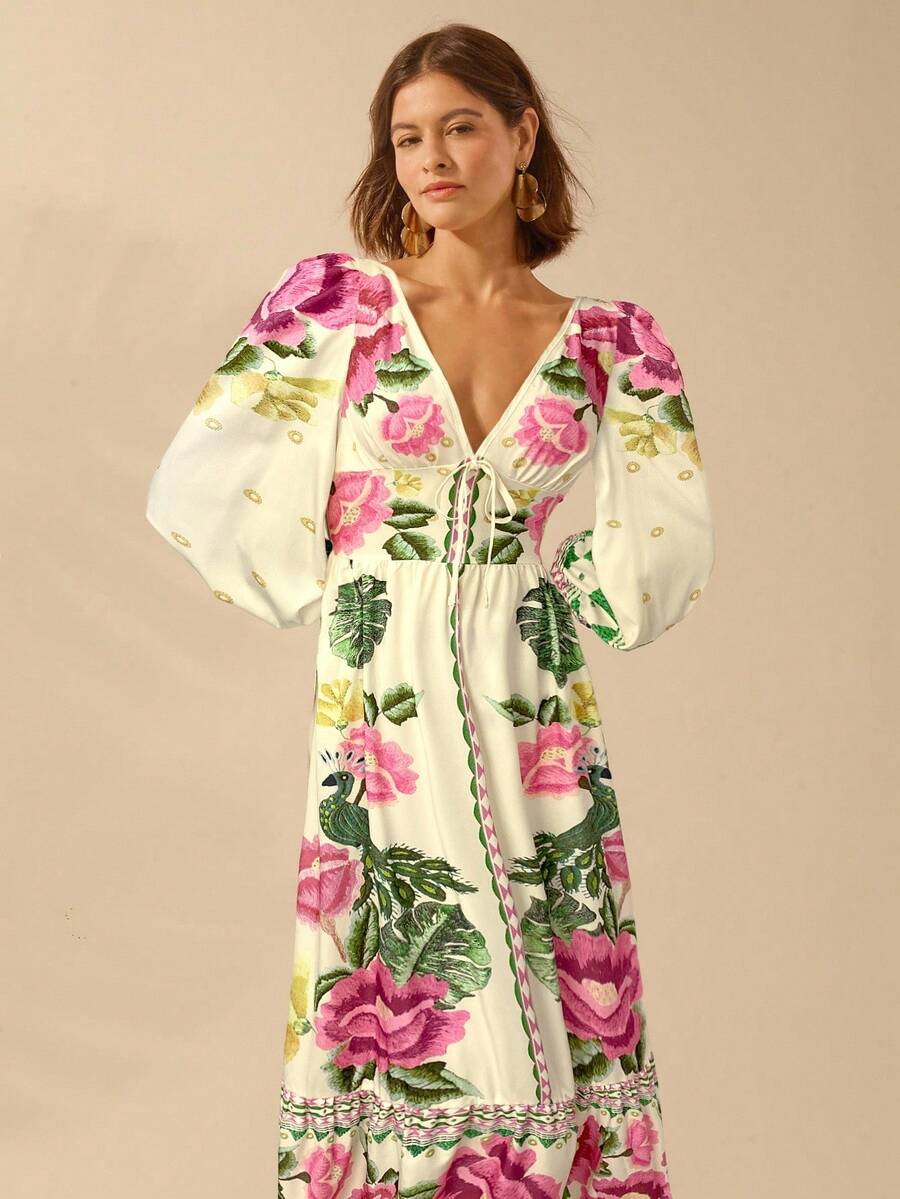 Caromira - Vestido Floral de Festa