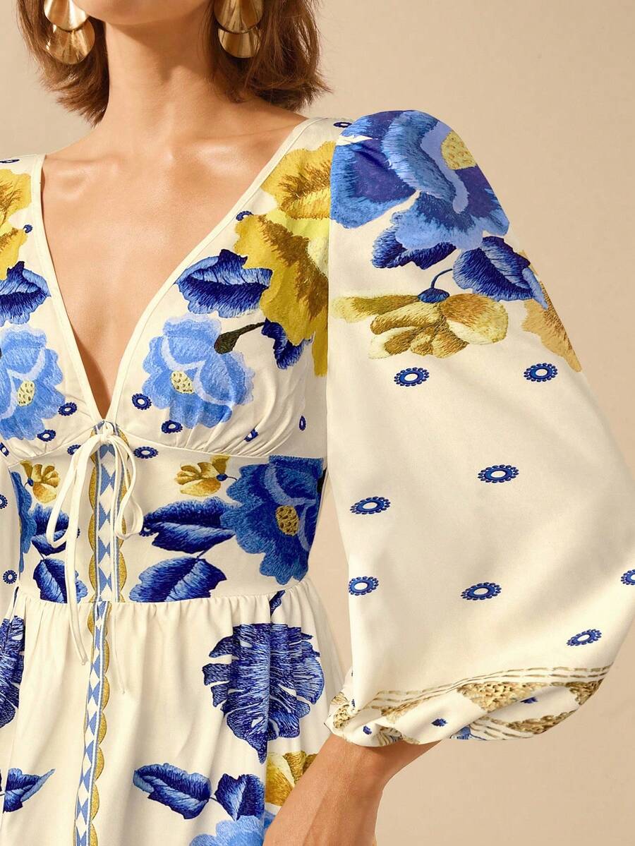 Caromira - Vestido Floral de Festa