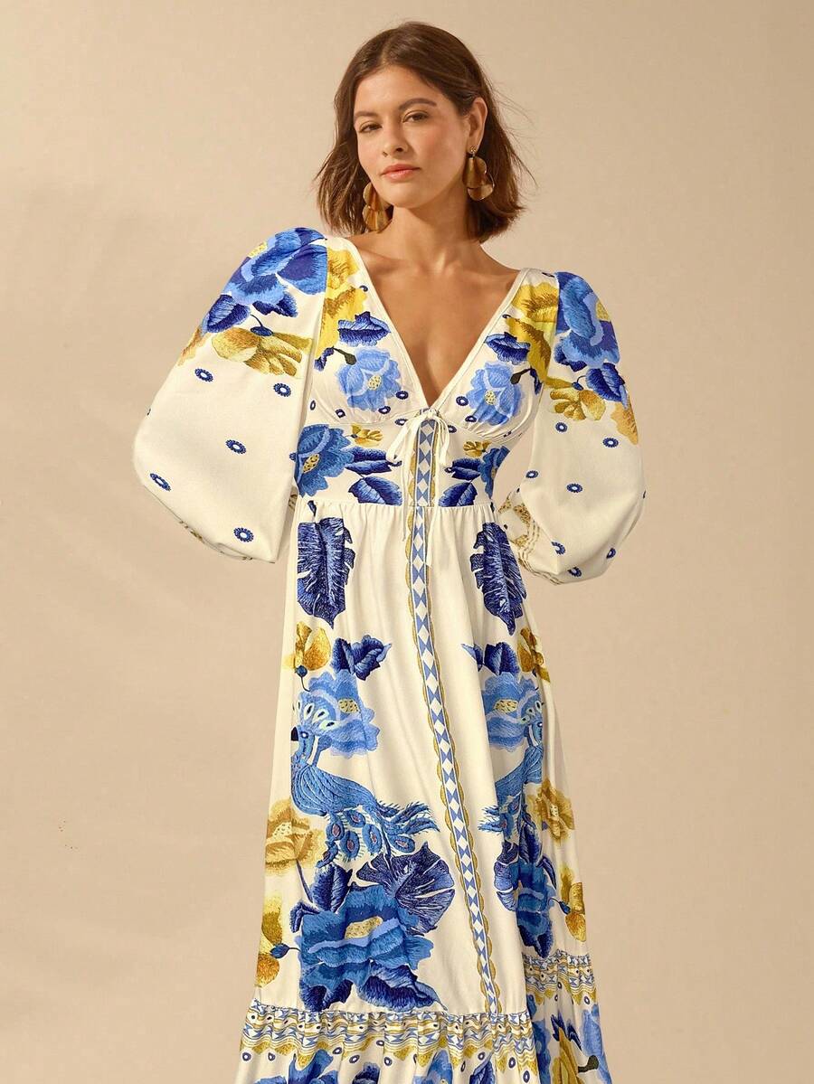 Caromira - Vestido Floral de Festa