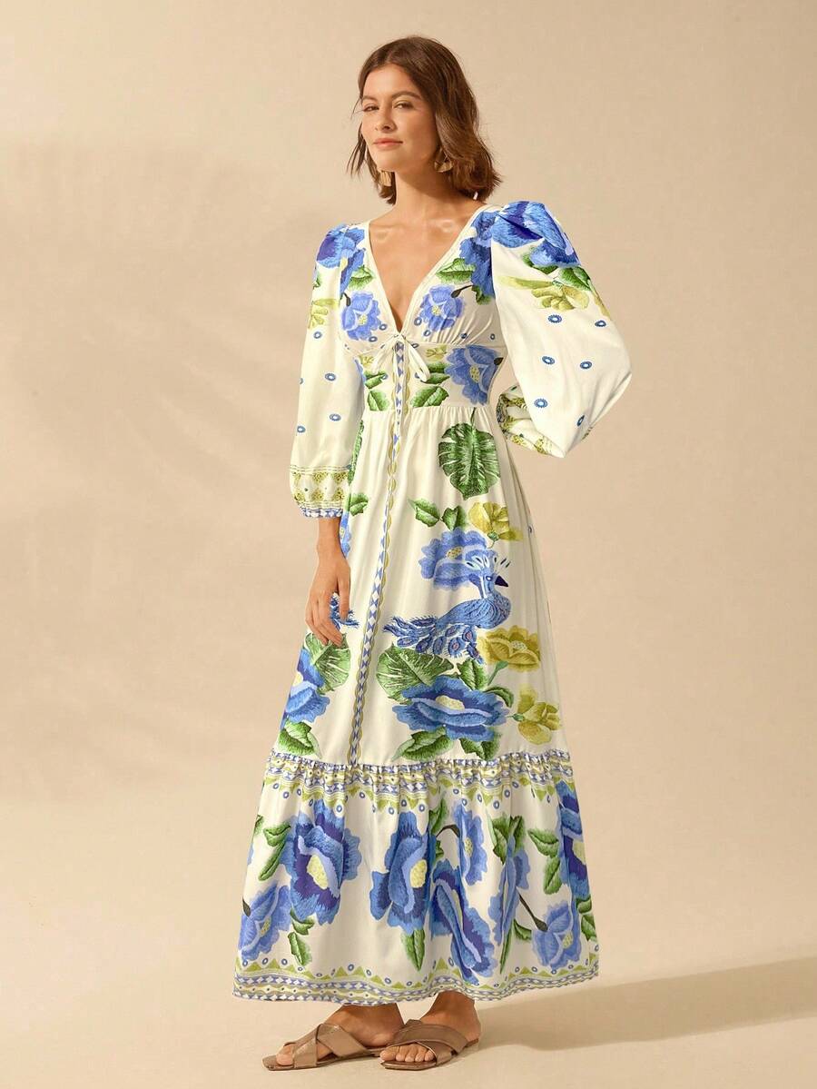 Caromira - Vestido Floral de Festa