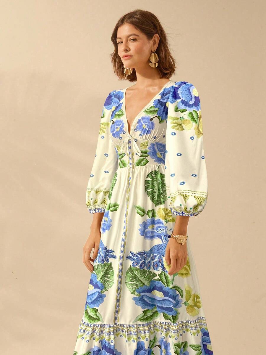 Caromira - Vestido Floral de Festa