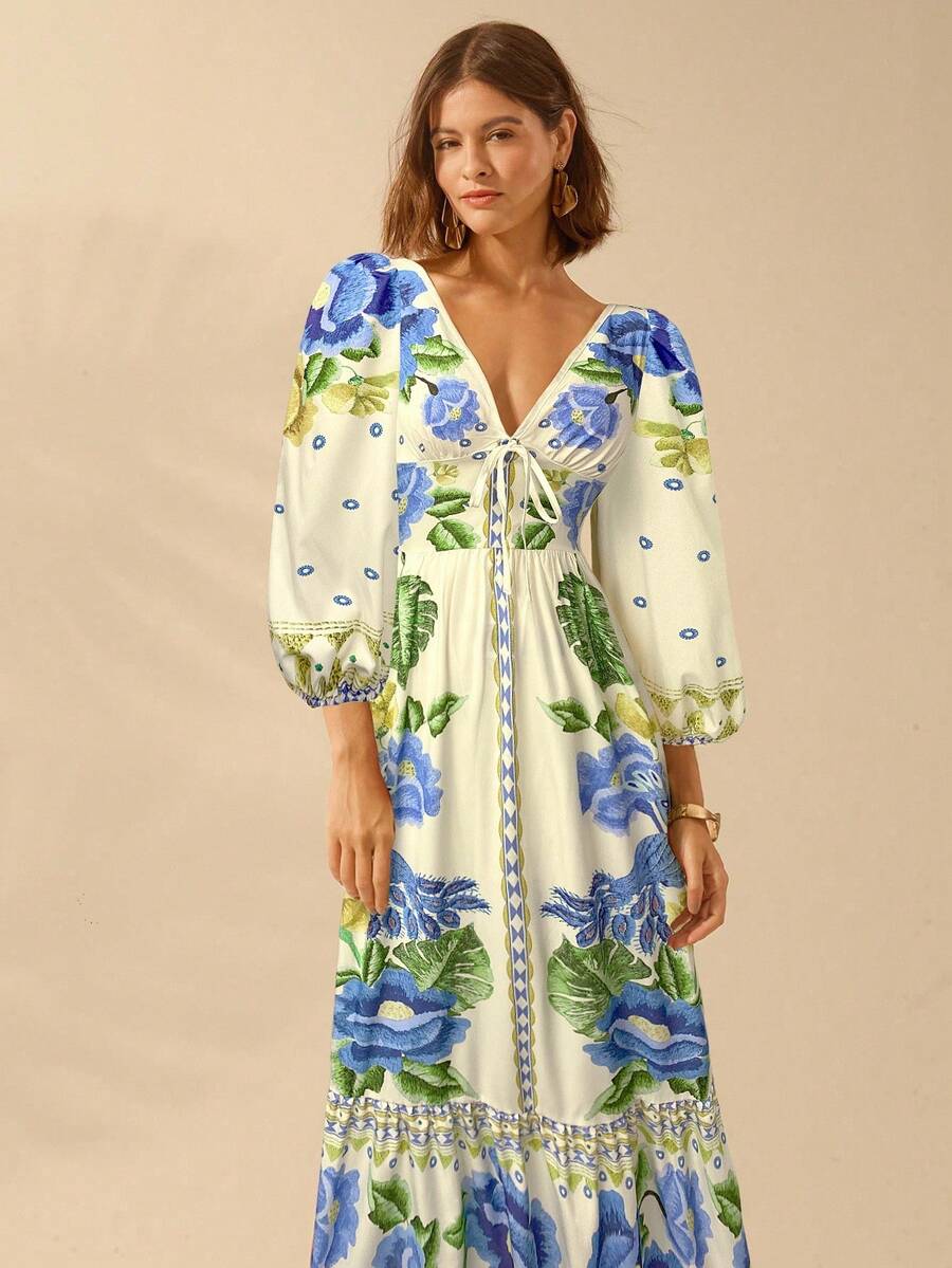 Caromira - Vestido Floral de Festa