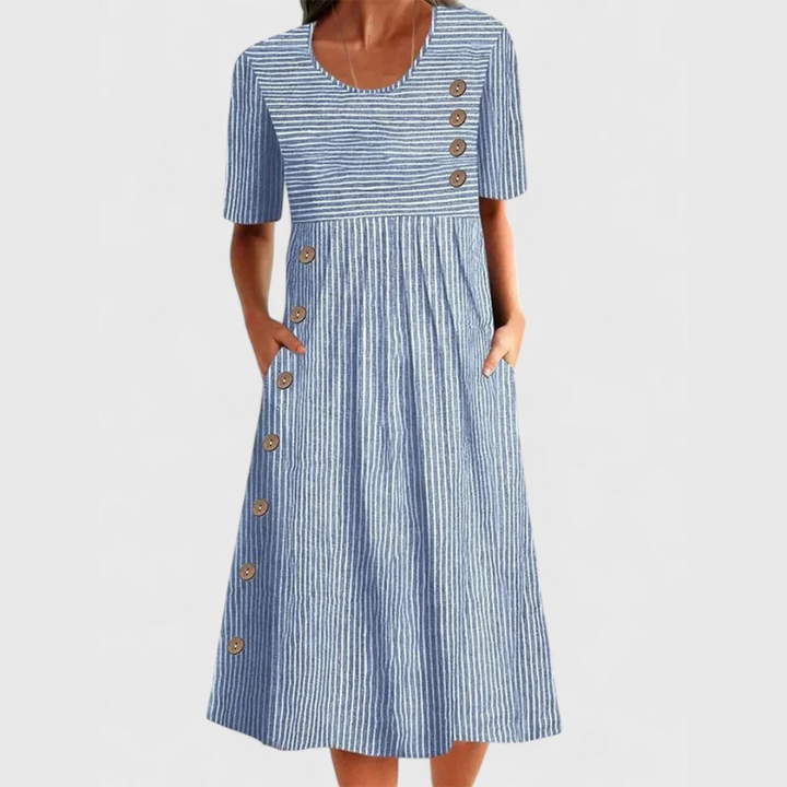 Veyla - Striped Midi Dress