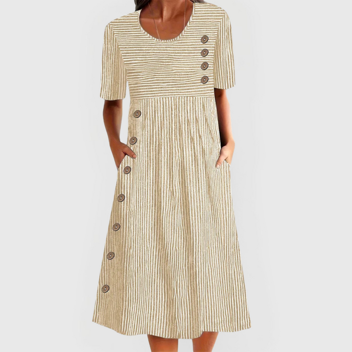 Veyla - Striped Midi Dress