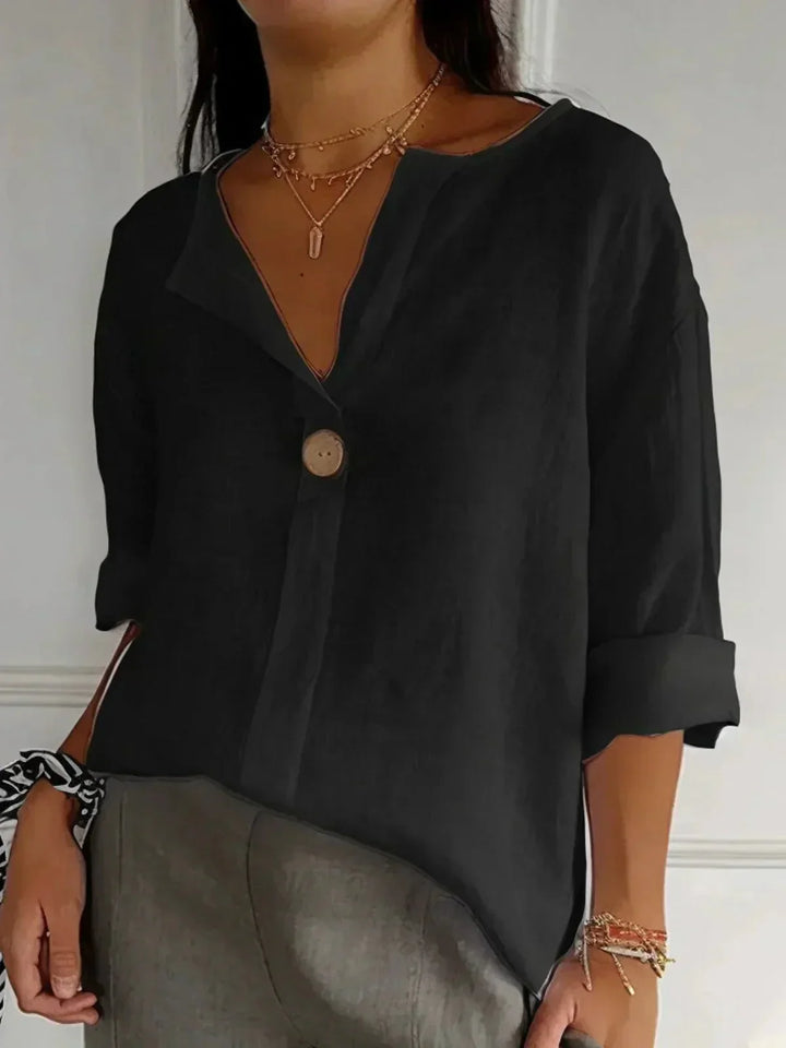 Kate - Relaxed V Neck Top