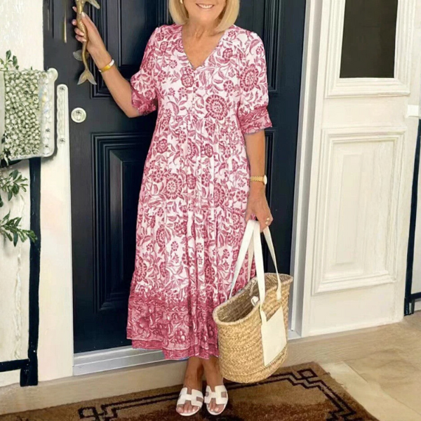 Heidi - Graceful V Neck Floral