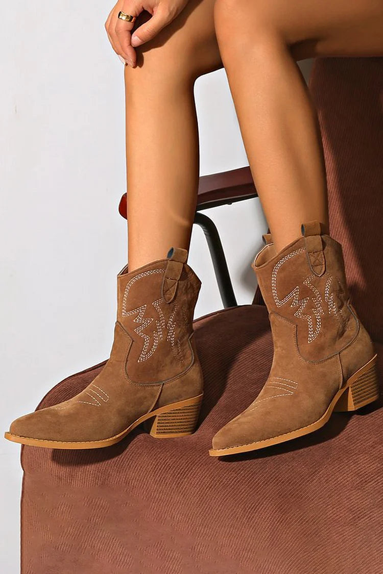 Zanalisse - Botas de cano curto estilo western chiques