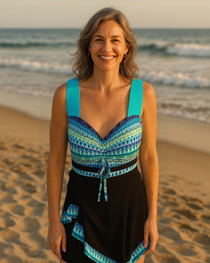 Rosaverna - Conjunto de biquíni vibrante de duas peças