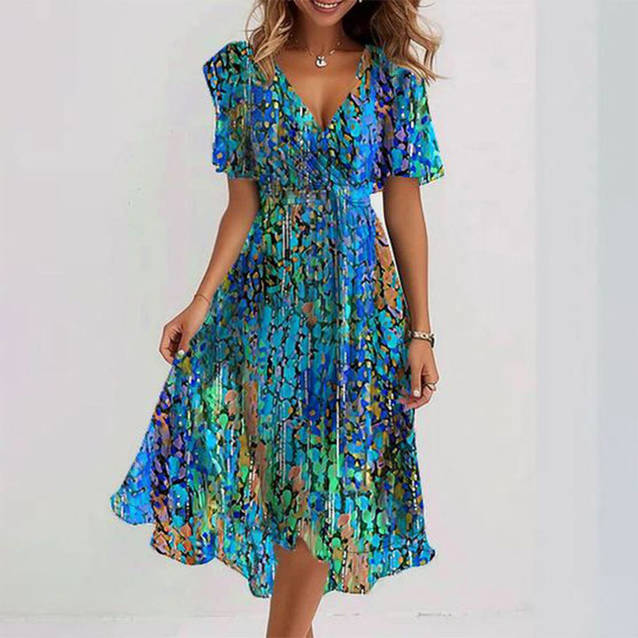 Lillian - Breezy Blue Midi Dress