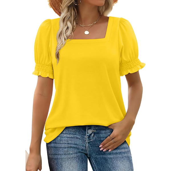 Maren - Square Neck Smocked Top