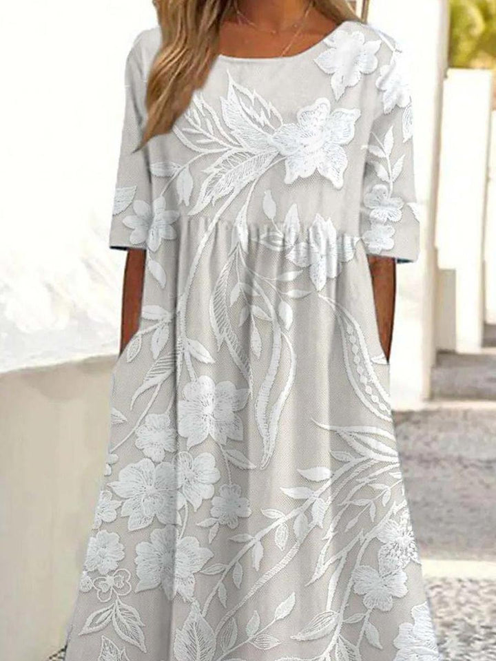 Loreneza - Vestido Midi Clássico