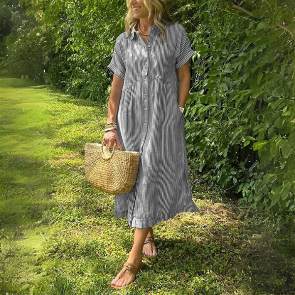 Tahlia - Elegant Striped Dress