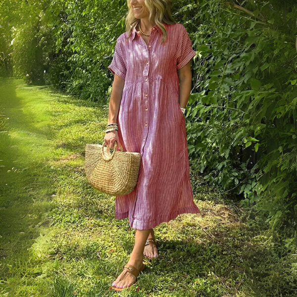 Tahlia - Elegant Striped Dress