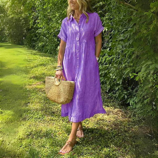 Tahlia - Elegant Striped Dress