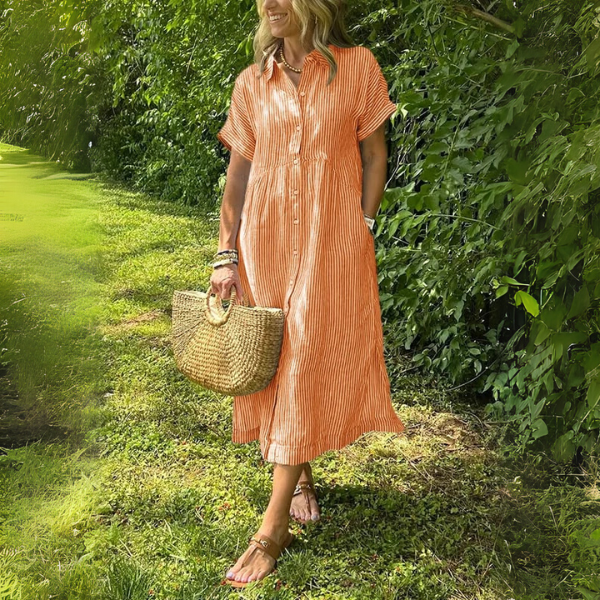 Tahlia - Elegant Striped Dress