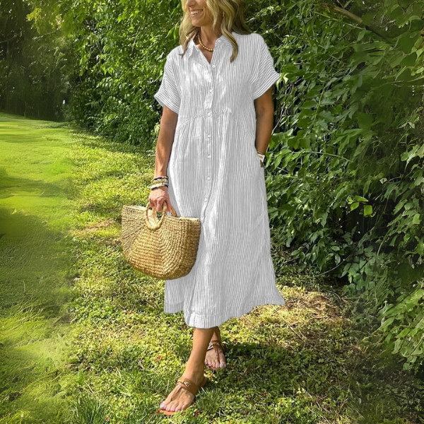 Tahlia - Elegant Striped Dress