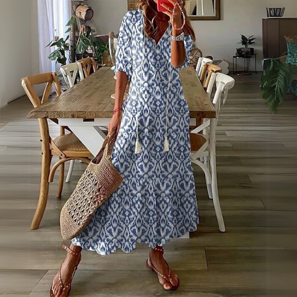 Jovarella - Vestido midi boho chique