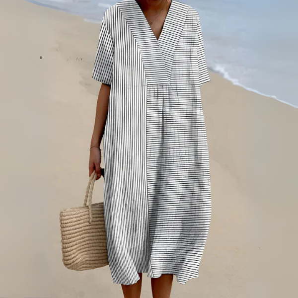 Scarlett - Elegant Geometric Dress