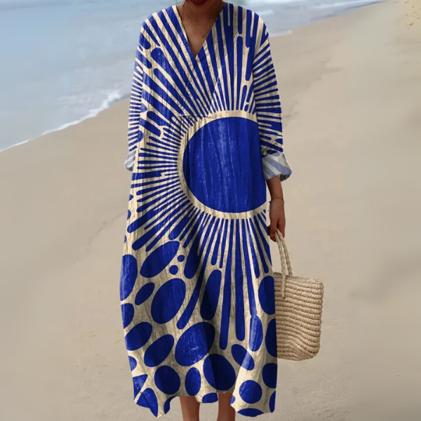 Scarlett - Elegant Geometric Dress