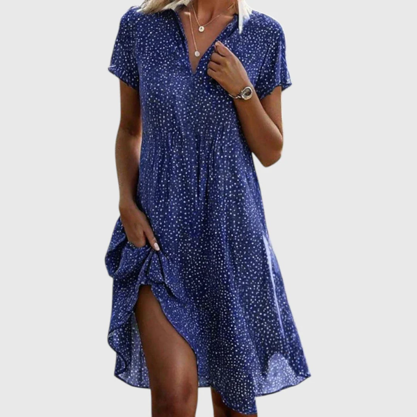 Mackenzie - Short Sleeve Midi Dress
