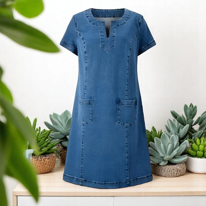 Lara - Soft Denim Dress