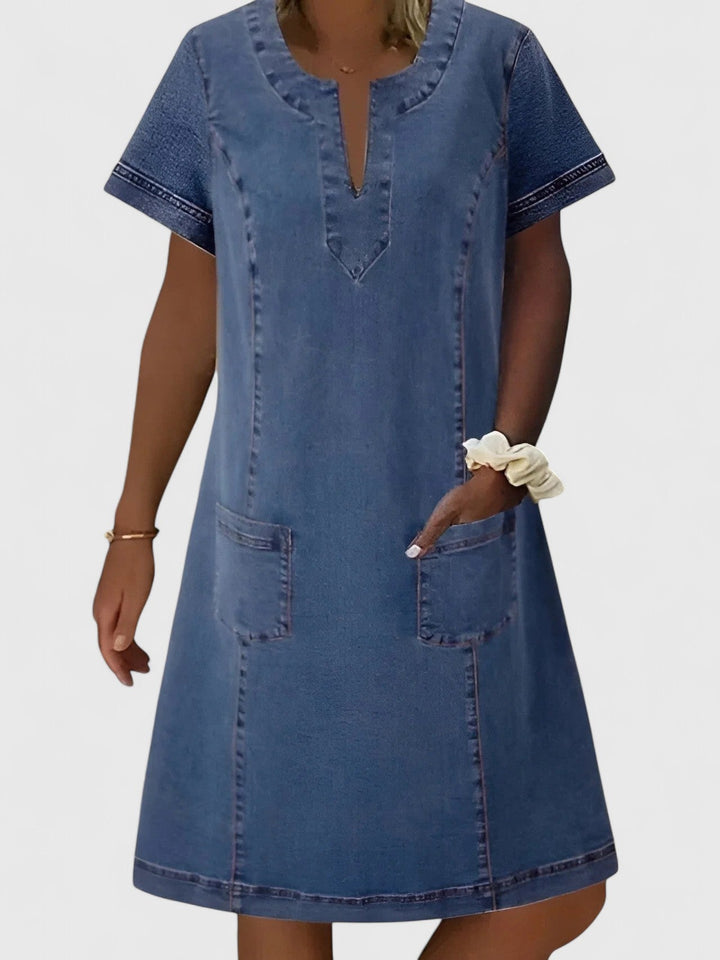 Ellora - Elegant Denim Dress
