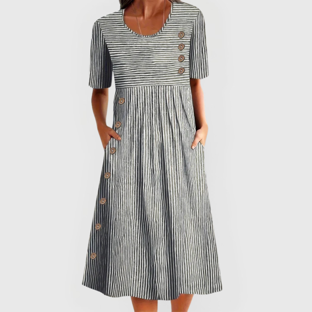 Veyla - Striped Midi Dress