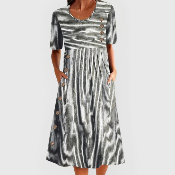 Veyla - Striped Midi Dress