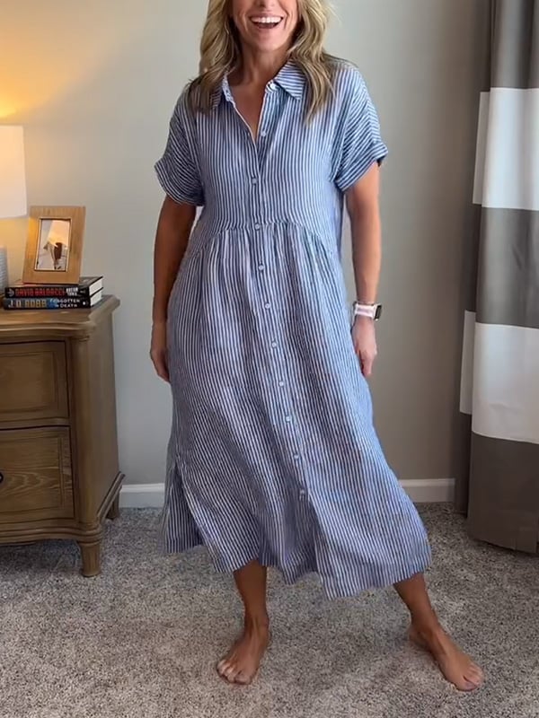 Ashleigh - Elegant Striped Dress