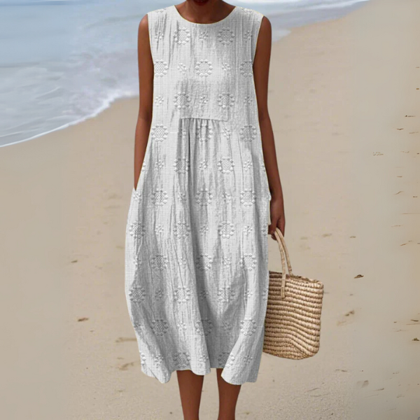 Monarisse - Vestido Midi Bordado